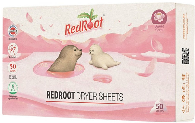 레드루트 건조기 시트 섬유유연제 스위트플로랄 본품, 50개입, 1개