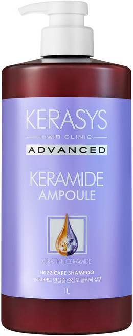 케라시스 케라마이드 반곱슬 손상모 클리닉 샴푸, 1L, 1개