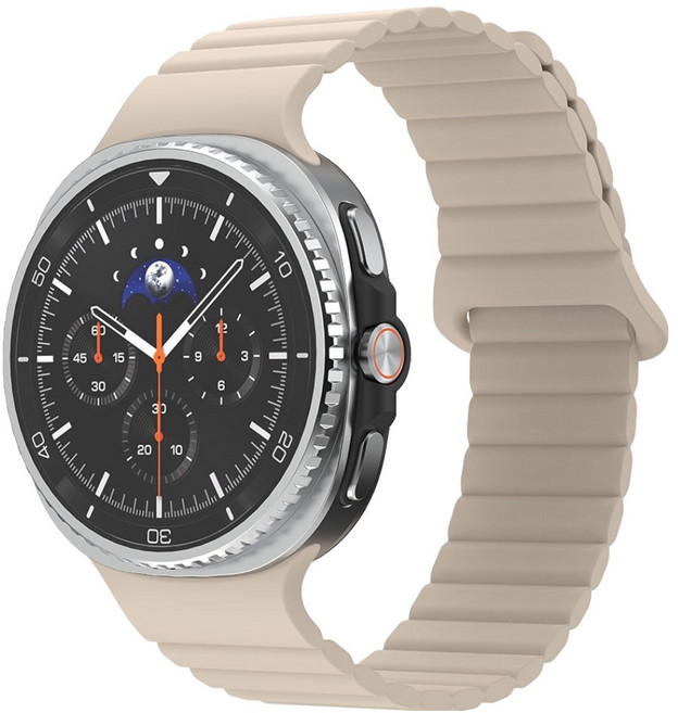 SKY 팔레트 스마트워치 마그네틱 실리콘 스트랩, 샌드 베이지, 1개