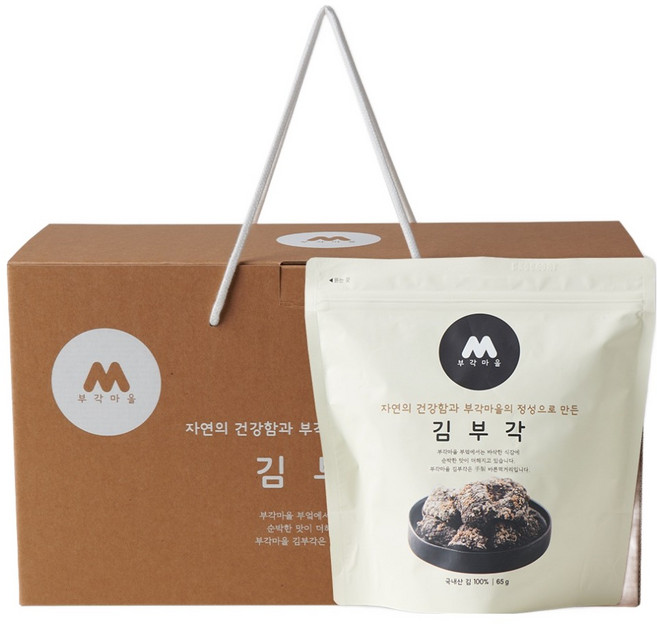 부각마을 한입부각 홈 기프트 세트, 65g, 1세트