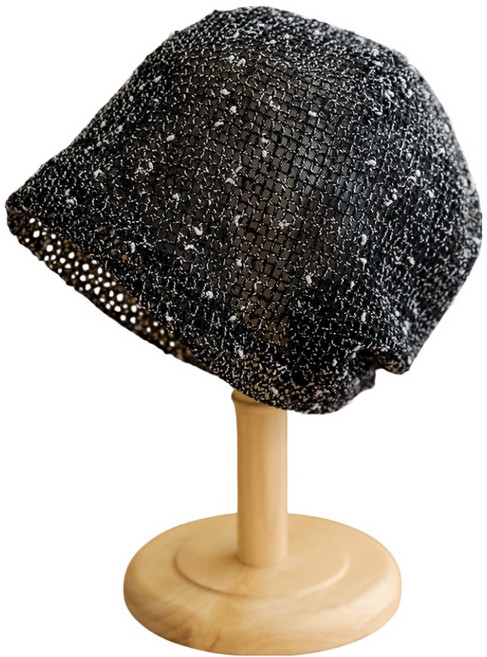 바른리빙 주방 메쉬 헤어 두건 모자 DK-12, 블랙, 1개