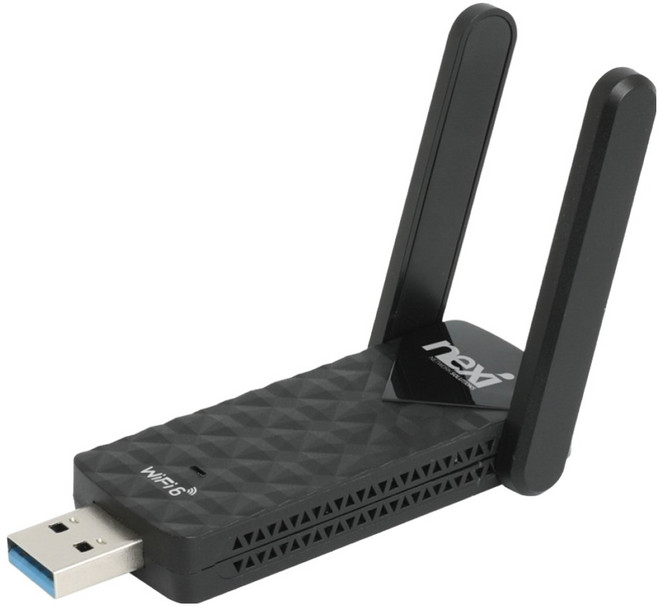 넥시 Wi-Fi6 AX1800 듀얼밴드 USB 무선랜카드, NX-AX1800, 1개