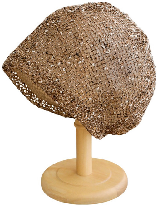 바른리빙 주방 메쉬 헤어 두건 모자 DK-12, 브라운, 1개