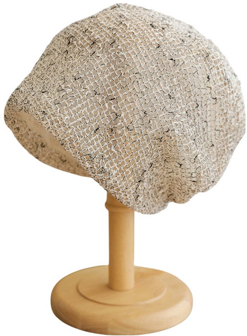 바른리빙 주방 메쉬 헤어 두건 모자 DK-12, 베이지, 1개