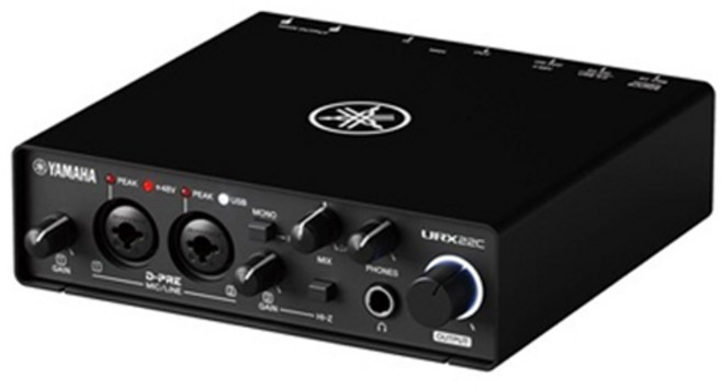 야마하 오디오 인터페이스, URX22C, 블랙