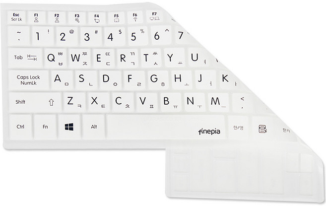 파인피아 LG 그램 울트라PC 시리즈 15Z90N 15ZD90N 노트북용 문자인쇄 키스킨, WHITE, 1개