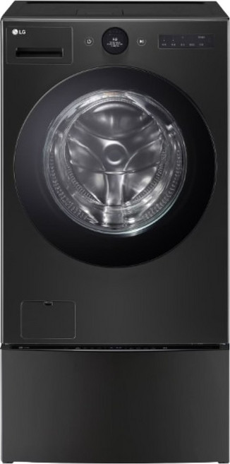LG전자 트롬 오브제컬렉션 세탁기 FH23KN 23kg + 미니워시 FX4KCQ 4kg 세트 방문설치, FH23KNX, 스페이스블랙(세탁기), 블랙스테인리스(미니워시)