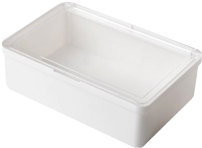 온더썸 데스크탑 서랍 낮은형 수납함, 01 화이트, 1단