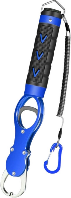 999피싱 프리미엄 립그립 낚시 물고기 저울 집게, 블루, 1개