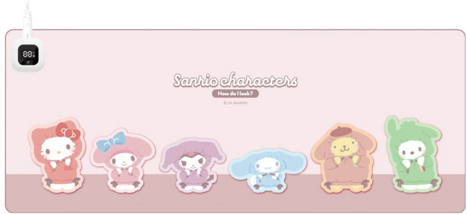 로이체 산리오 캐릭터즈 원터치 온열 장패드 SAN-RHP-B-TB, 1개, 혼합색상