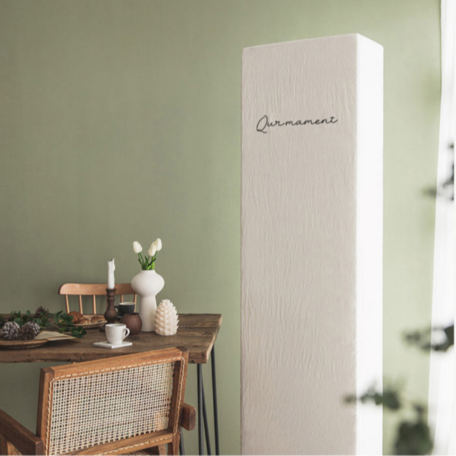 심사장홈 북유럽 먼지 커버 삼성 무풍 LG 휘센 사각형 에어컨 커버, 화이트