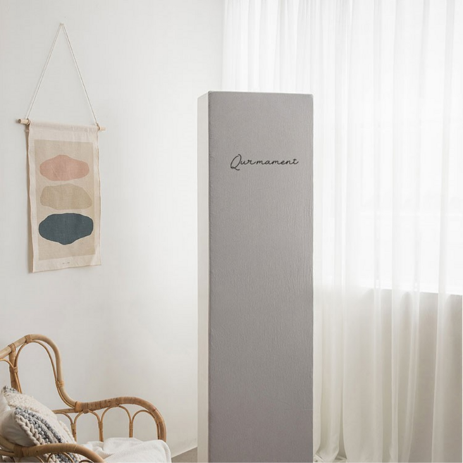 심사장홈 북유럽 먼지 커버 삼성 무풍 LG 휘센 사각형 에어컨 커버, 그레이