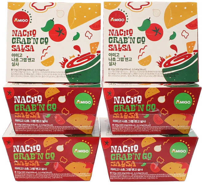 韓國 AMIGO Grab & Go 莎莎醬組合, 100g, 6個