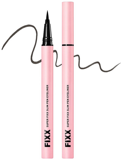 쏘내추럴 파우더포룸 수퍼 픽스 슬림 펜 아이라이너 0.4g, 01 모카 블랙, 1개