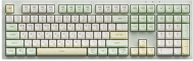 에이서 저소음 멤브레인 108 유선 키보드, 레몬밤, OKW244, 제조사축