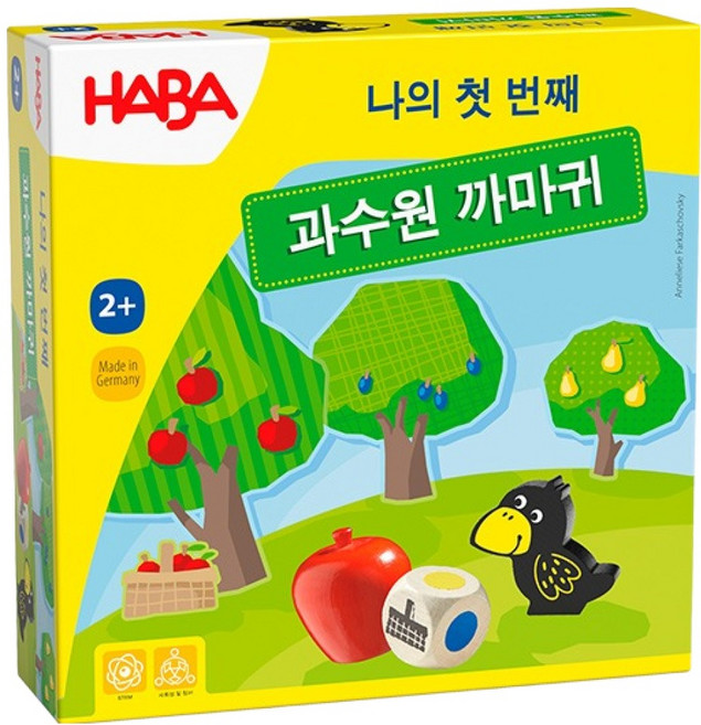 HABA 我的第一座果園 烏鴉桌遊 韓文版 HB307823, 混合色, 1個