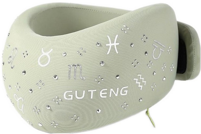 Celliving 防傾斜頸椎支撐 正確頸部保護矯正 綠色, 1個