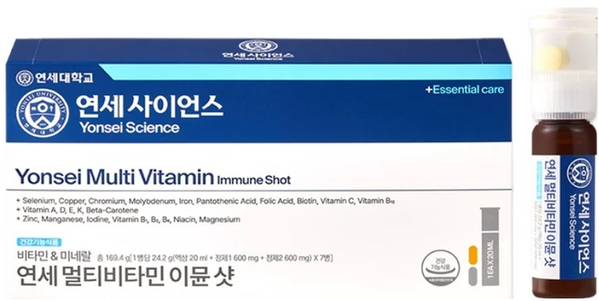 연세생활건강 멀티비타민 이뮨 샷, 1박스, 7회분 - 쿠팡