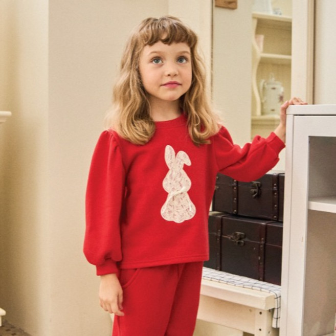 키키모라 아동용 코지 바니 맨투맨