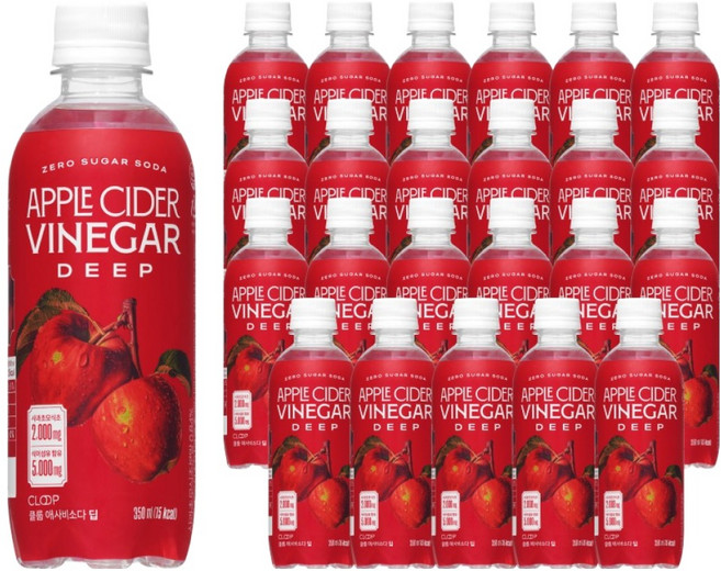 클룹 애사비소다 딥, 350ml, 24개