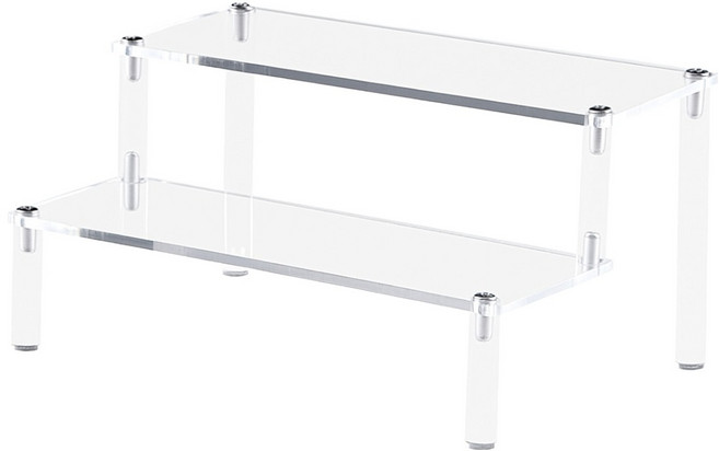 몽구밍 계단식 피규어 아크릴 전시장 2단 투명, 1개