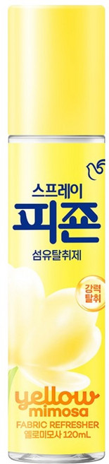 피죤 스프레이 오리지널 강력 섬유탈취제 옐로미모사, 120ml, 1개