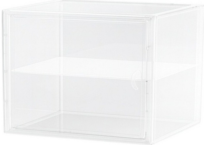 몽구밍 피규어 아크릴 쇼케이스 2단 투명, 1개