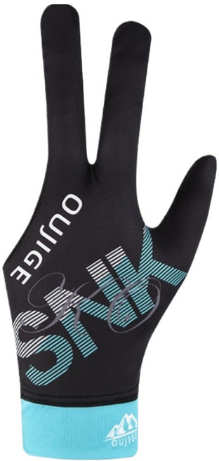 글로어스 당구장갑 왼손, 블랙블루 손목타입, 1개