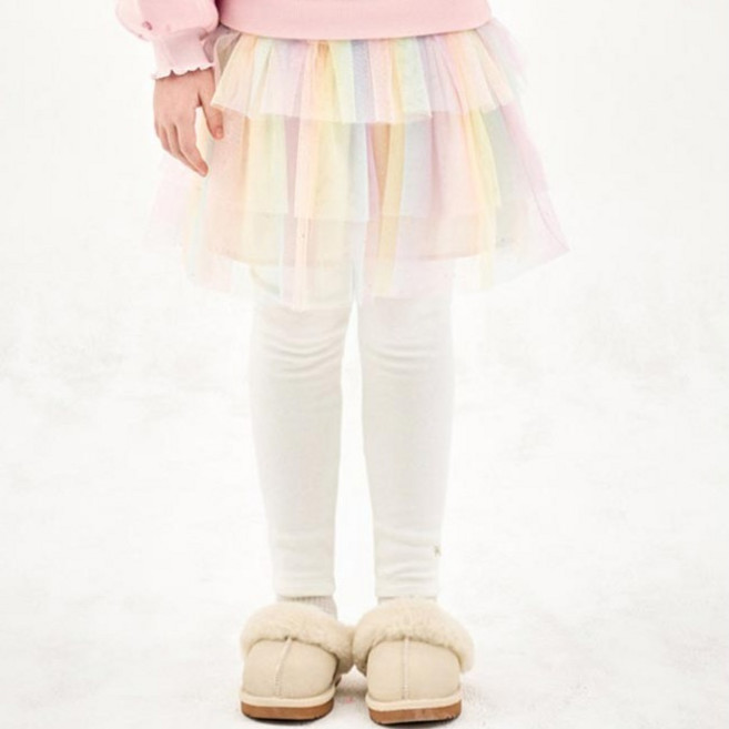 젤리스푼 아동용 오로라 샤인 샤스커트 기모 레깅스