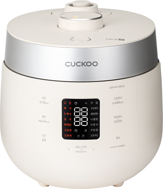 쿠쿠 트윈프레셔 더 라이트 전기압력밥솥 10인용, CRP-ST109FGI, 그레이스 아이보리