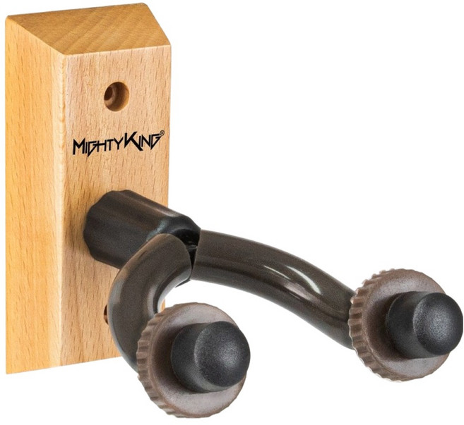 마이티킹 원목 벽걸이 기타 거치대 스탠드 MGH23W, 1개