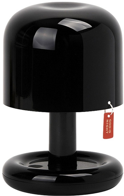 로이체 원터치 밝기조절 충전식 터치램프 왕 쁘띠 무드등 RML-170, 블랙