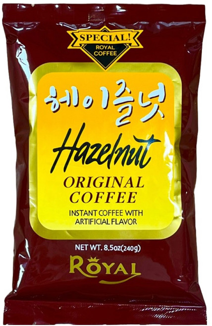 로얄 헤이즐넛향 인스턴트 커피, 240g, 1개