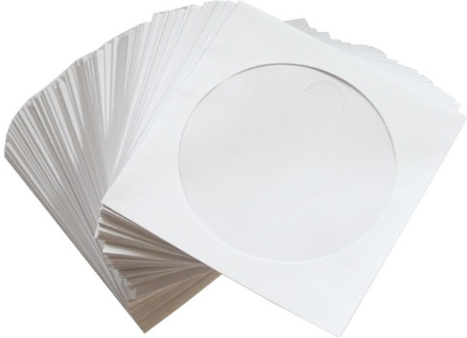 라온디지털 CD DVD 종이케이스 화이트, 200개