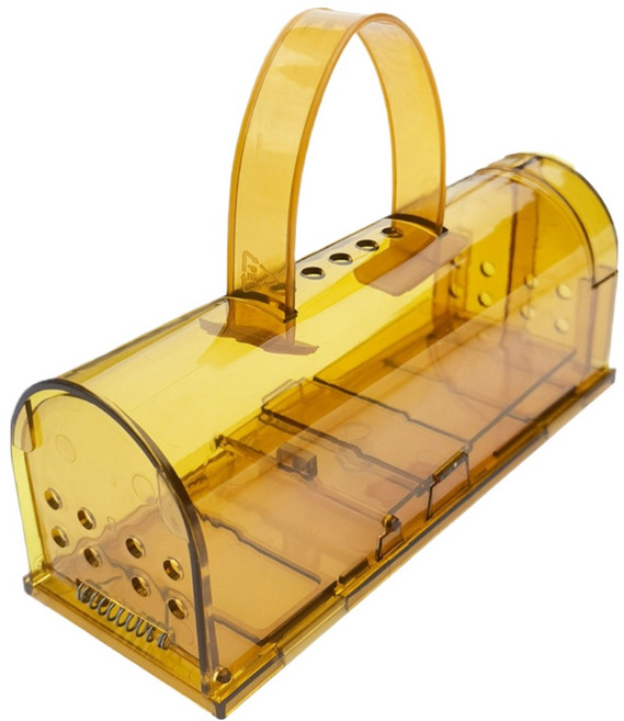 圓形高效超強力捕鼠器 黃色 178 x 70 x 68 mm, 1個, 1入
