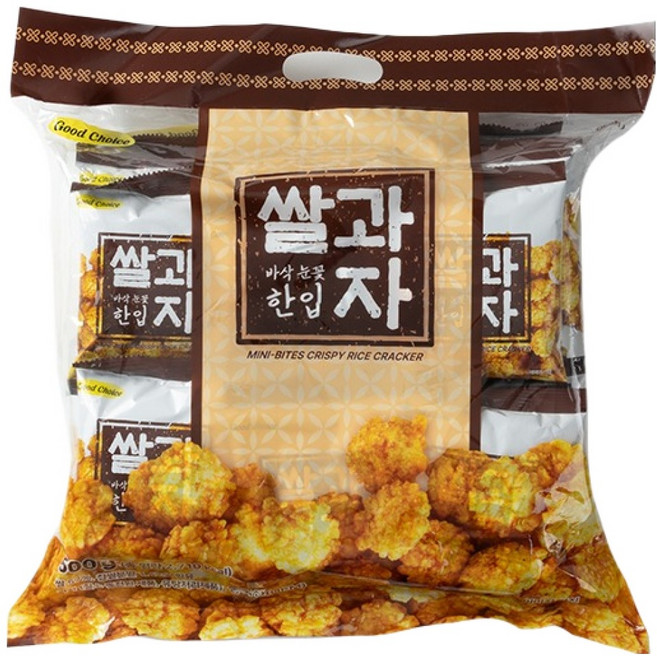 바삭 눈꽃 한입 쌀과자, 500g, 1개