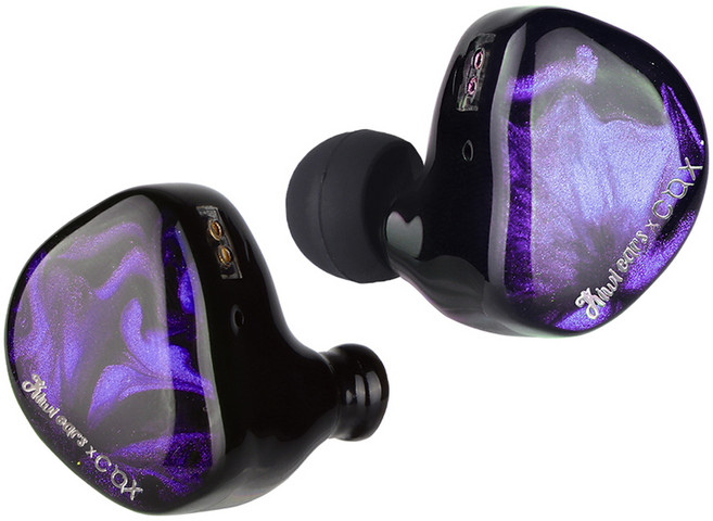 COX KIWICOX 카콕자 베릴륨 드라이버 키위이어스 게이밍 배그 발로란트 유선 이어폰 퍼플