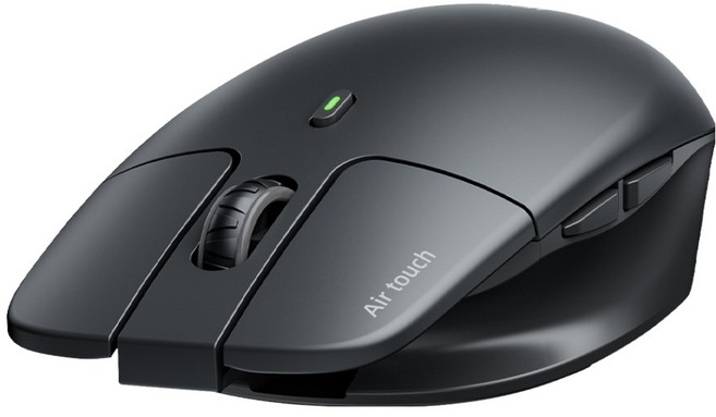 아이리버 Air Light Fit 충전식 멀티페어링 초경량 블루투스 저소음 무선 마우스, 블랙