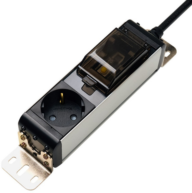 보에담 서버탭 누전차단 알루미늄 고용량 멀티탭 1구, 실버, 1개, 5m