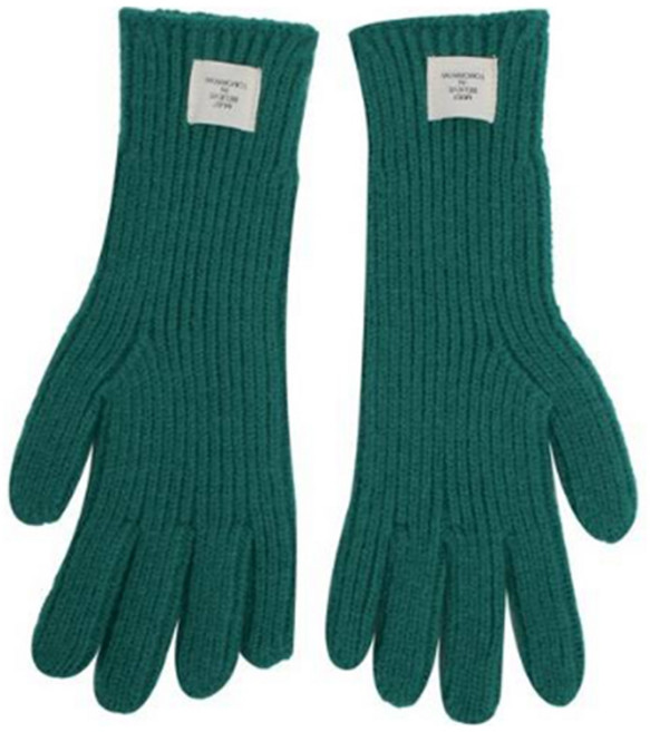 린다샵 여성용 구흐네 패치 포인트 골지 니트 손가락 장갑 cpacc573k4b