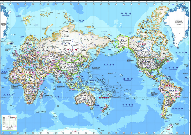 Jido.com 現代雙面覆膜型世界地圖 中 150 x 110 cm, 1個