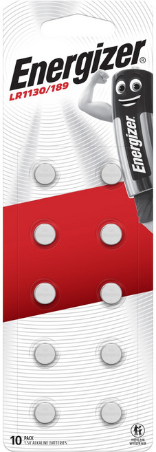 에너자이저 알카라인 버튼셀 코인 건전지 LR1130/189, 1개, 10개입