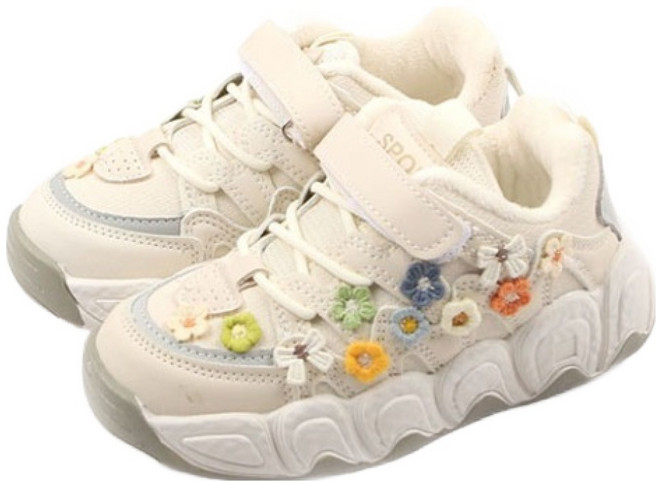 루루슈 아동용 윈터 플라워 털 운동화 DW169
