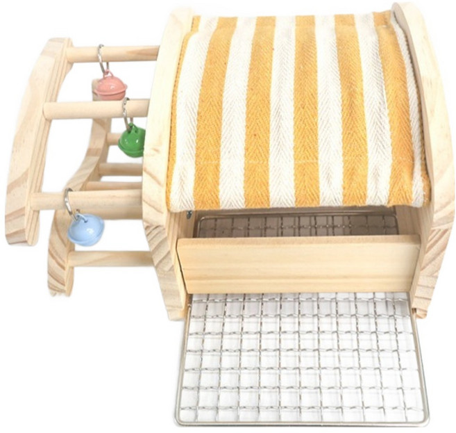 자연주의 앵무새 미니하우스, 혼합색상, 1개