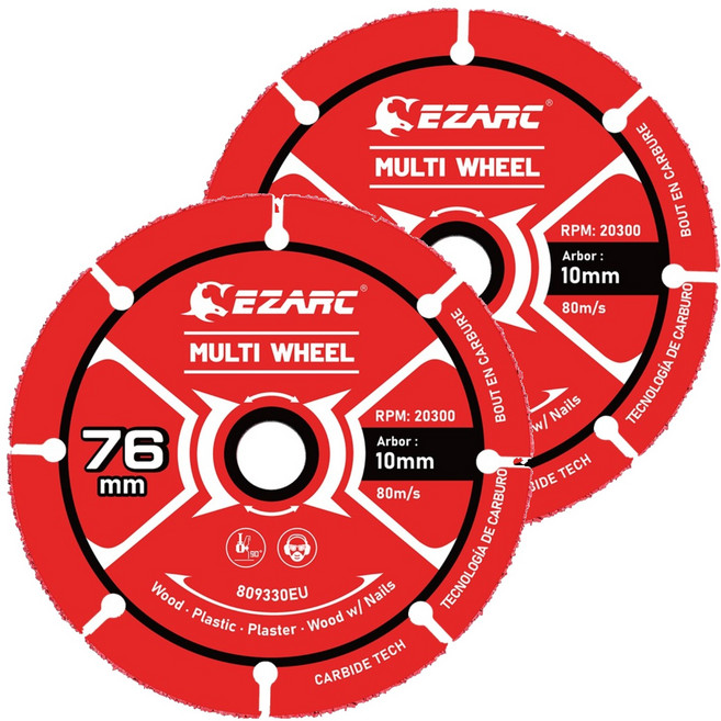 이작툴스 범용 절단석 76mm 80933015, 2개