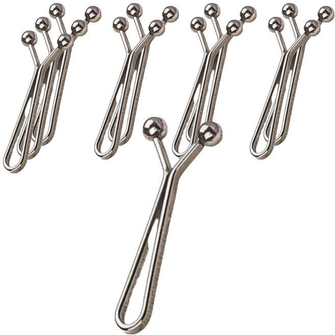 베노 바지 허리 줄이기 옷핀 Y핀 조절 클립, 블랙, 10개