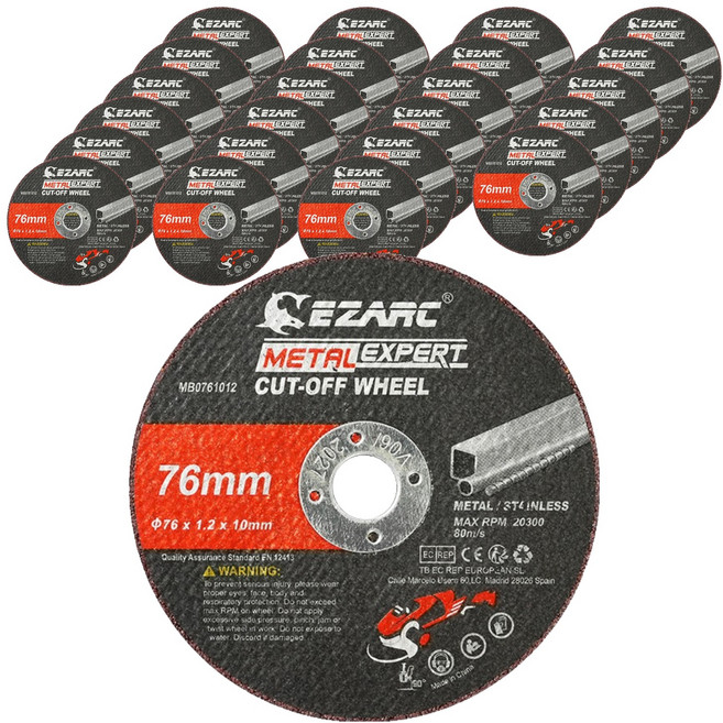 이작툴스 메탈 SUS용 절단석 76mm 80923002, 24개