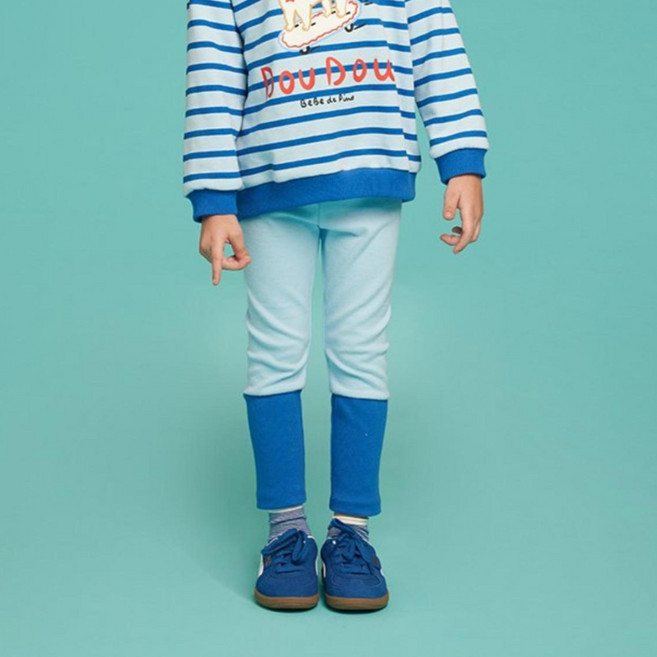 베베드피노언더웨어 아동용 코랄 컬러블럭 레깅스 BU43PD30