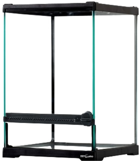 렙티주 수륙양용 유리 사육장 21 x 21 x 30 cm RHK15, 혼합색상, 1개