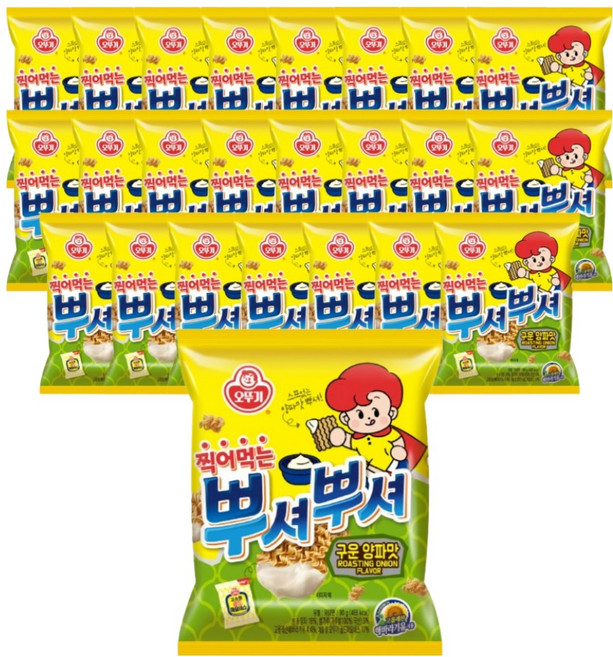 오뚜기 찍어먹는 뿌셔뿌셔 구운양파맛, 90g, 24개